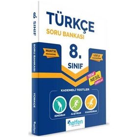 8. Sınıf LGS Türkçe Soru Bankası Netfen Yayınları