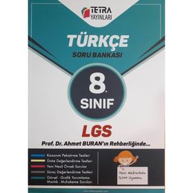 8. Sınıf Lgs Türkçe Soru Bankası-Tetra Yayınları