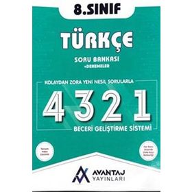 8. Sınıf LGS Türkçe Soru Bankası+Denemeler-Avantaj Yayınları