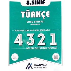 8. Sınıf LGS Türkçe Soru Bankası+Denemeler-Avantaj Yayınları