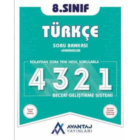 8. Sınıf LGS Türkçe Soru Bankası+Denemeler-Avantaj Yayınları