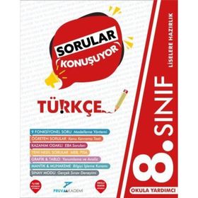 8. Sınıf Lgs Türkçe Sorular Konuşuyor Soru Bankası-Pruva Akademi Yayınları