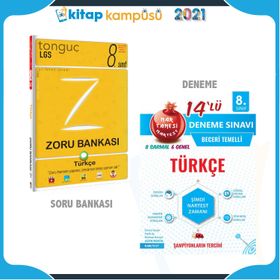 8. Sınıf LGS Türkçe Taktikli Soru Bankası + 8. Sınıf Türkçe Öğreten Akıllı Soru-Tonguç Akademi Yayınları