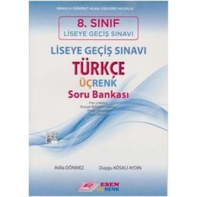 8. Sınıf LGS Türkçe Üç Renk Soru Bankası Esen Yayınları