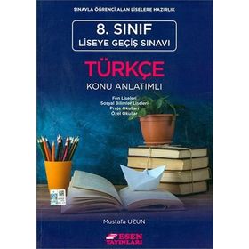 8. Sınıf LGS Türkçe Üç Renk Soru Bankası Esen Yayınları