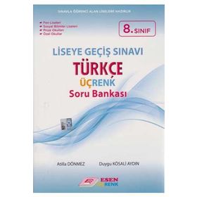 8. Sınıf LGS Türkçe Üç Renk Soru Bankası Esen Yayınları