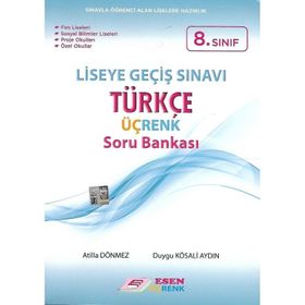 8. Sınıf LGS Türkçe Üç Renk Soru Bankası Esen Yayınları