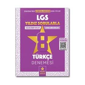 8. Sınıf Lgs Türkçe Video Çözümlü 8 Deneme - Yıldız Sorular Yayınları