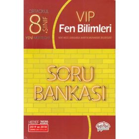 8.Sınıf LGS VİP Fen Bilimleri Soru Bankası - Editör Yayınları