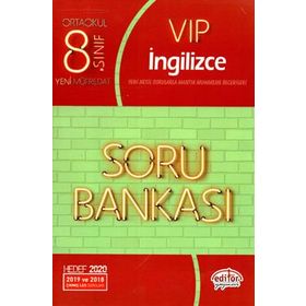 8.Sınıf LGS VİP İngilizce Soru Bankası - Editör Yayınları