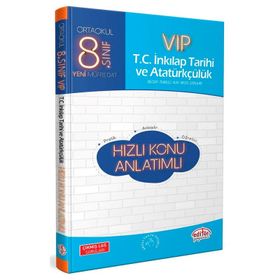 8.Sınıf LGS VİP T.C. İnkılap Tarihi ve Atatürkçülük Soru Bankası - Editör Yayınları