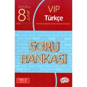8.Sınıf LGS VIP Türkçe Soru Bankası - Editör Yayınları
