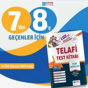 8. Sınıf LGS ye Hazırlık Telafi Test Kitabı Video Çözümlü-Evrensel İletişim