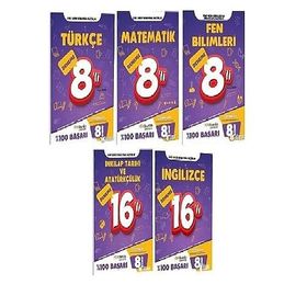 8. Sınıf LGS Yeni Nesil 5 Kitap Branş Denemeleri Onburda Yayınları