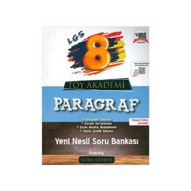 8. Sınıf LGS Yeni Nesil Paragraf Soru Bankası-Toy Akademi Yayınları