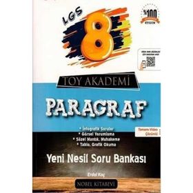 8. Sınıf LGS Yeni Nesil Paragraf Soru Bankası-Toy Akademi Yayınları