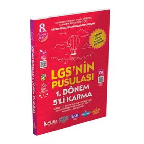 8. Sınıf LGS'nin Pusulası 1.Dönem 5'li Karma Deneme - Muba Yayınları