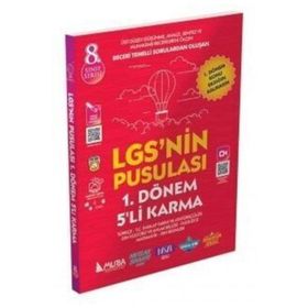 8. Sınıf LGS'nin Pusulası 1.Dönem 5'li Karma Deneme - Muba Yayınları