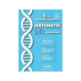 8. Sınıf Liselere Hazırlık Matematik 10 Deneme Sınavı DNA Yayınları
