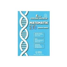 8. Sınıf Liselere Hazırlık Matematik 10 Deneme Sınavı DNA Yayınları