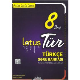 8. Sınıf Lotus Türkçe Soru Bankası - Seans Yayınları