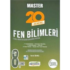 8.Sınıf Master 20 Fen Bilimleri Denemesi - Okyanus Yayınları