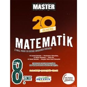 8. Sınıf Master 20 Matematik Denemesi - Okyanus Yayınları