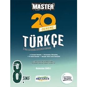 8.sınıf Master 20 Türkçe Denemesi Okyanus Yayınları