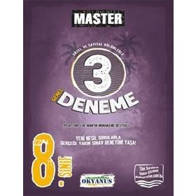 8. Sınıf Master 3'lü Deneme Okyanus Yayınları