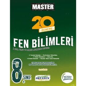 8. Sınıf Master Fen Bilimleri 20 Deneme - Okyanus Yayınları
