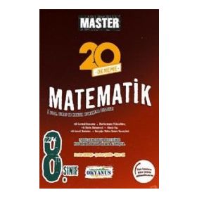 8. Sınıf Master Matematik 20 Deneme - Okyanus Yayınları