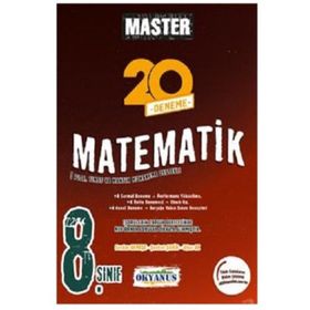8. Sınıf Master Matematik 20 Deneme - Okyanus Yayınları