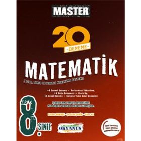 8. Sınıf Master Matematik 20 Deneme - Okyanus Yayınları