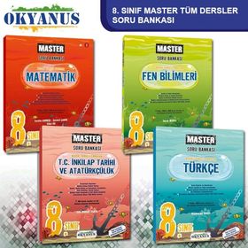 8. Sınıf Master Tüm Dersler Soru Bankası Set-Okyanus Yayınları