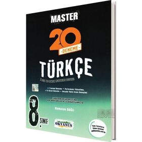 8. Sınıf Master Türkçe 20 Deneme - Okyanus Yayınları