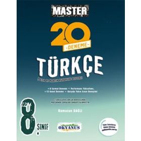 8. Sınıf Master Türkçe 20 Deneme - Okyanus Yayınları