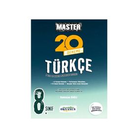 8. Sınıf Master Türkçe 20 Deneme - Okyanus Yayınları