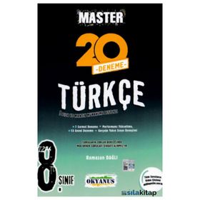 8. Sınıf Master Türkçe 20 Deneme - Okyanus Yayınları