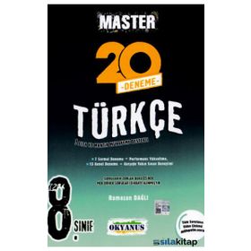 8. Sınıf Master Türkçe 20 Deneme - Okyanus Yayınları
