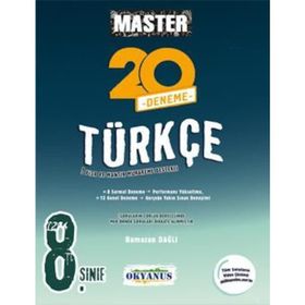 8.Sınıf Master Türkçe Fen Matematik Deneme 2020 Okyanus Yayınları