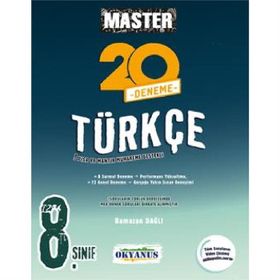 8.Sınıf Master Türkçe Fen Matematik Deneme 2020 Okyanus Yayınları