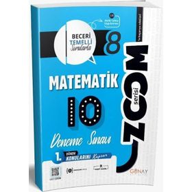 8. Sınıf Matematik 1. Dönem 10'lu Zoom Serisi Deneme Sınavı - Günay Yayınları