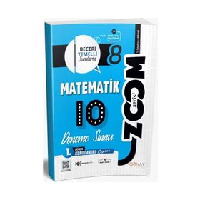 8. Sınıf Matematik 1. Dönem 10'lu Zoom Serisi Deneme Sınavı - Günay Yayınları