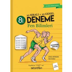8. Sınıf Matematik 10 Sıralı 10 Genel Deneme-Startfen Yayınları