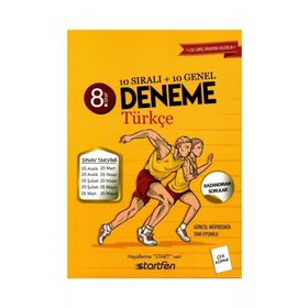 8. Sınıf Matematik 10 Sıralı 10 Genel Deneme-Startfen Yayınları