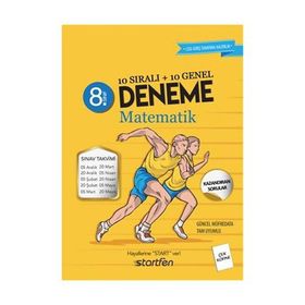 8. Sınıf Matematik 10 Sıralı 10 Genel Deneme-Startfen Yayınları