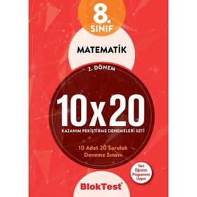 8. Sınıf Matematik 10x20 Denemeleri Seti