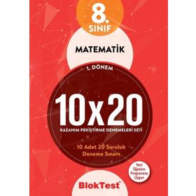 8. Sınıf Matematik 10x20 Denemeleri Seti