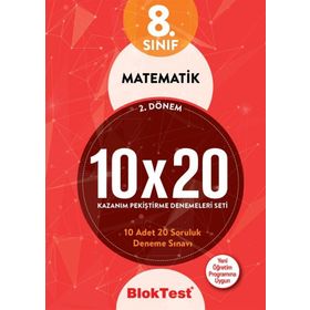 8. Sınıf Matematik 10x20 Denemeleri Seti