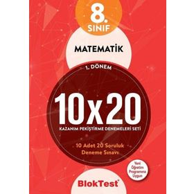 8. Sınıf Matematik 10x20 Denemeleri Seti